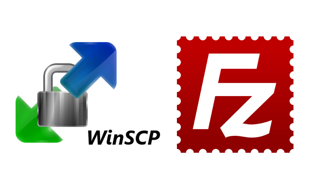WinSCP　FileZilla